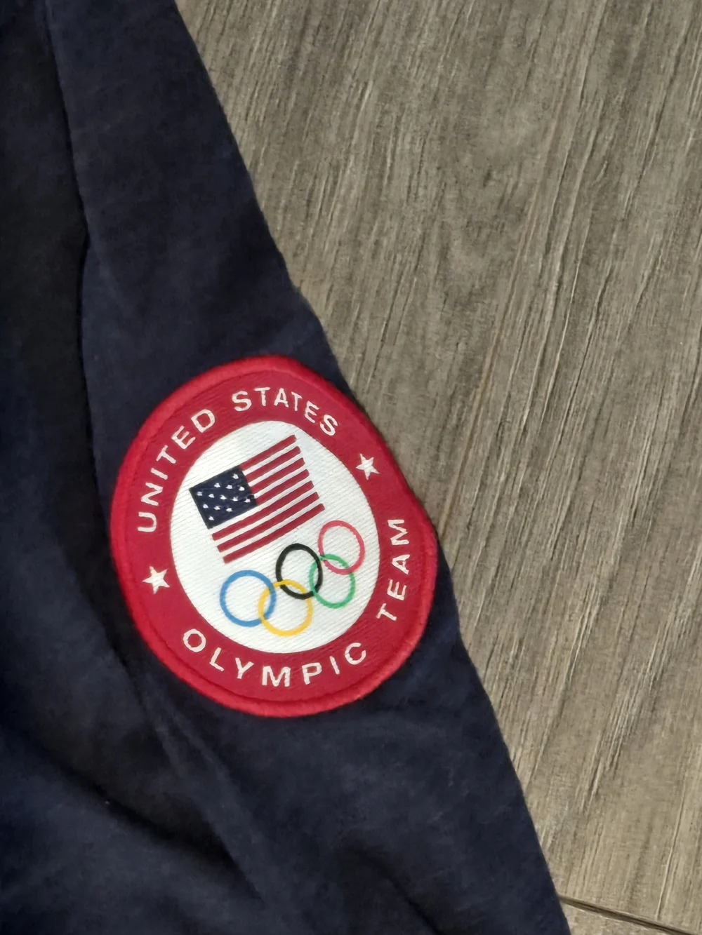 Polo Ralph Lauren Shirt Mens Medium Blue USA Olympic Team 2016 Patch Sleeve Sz S
